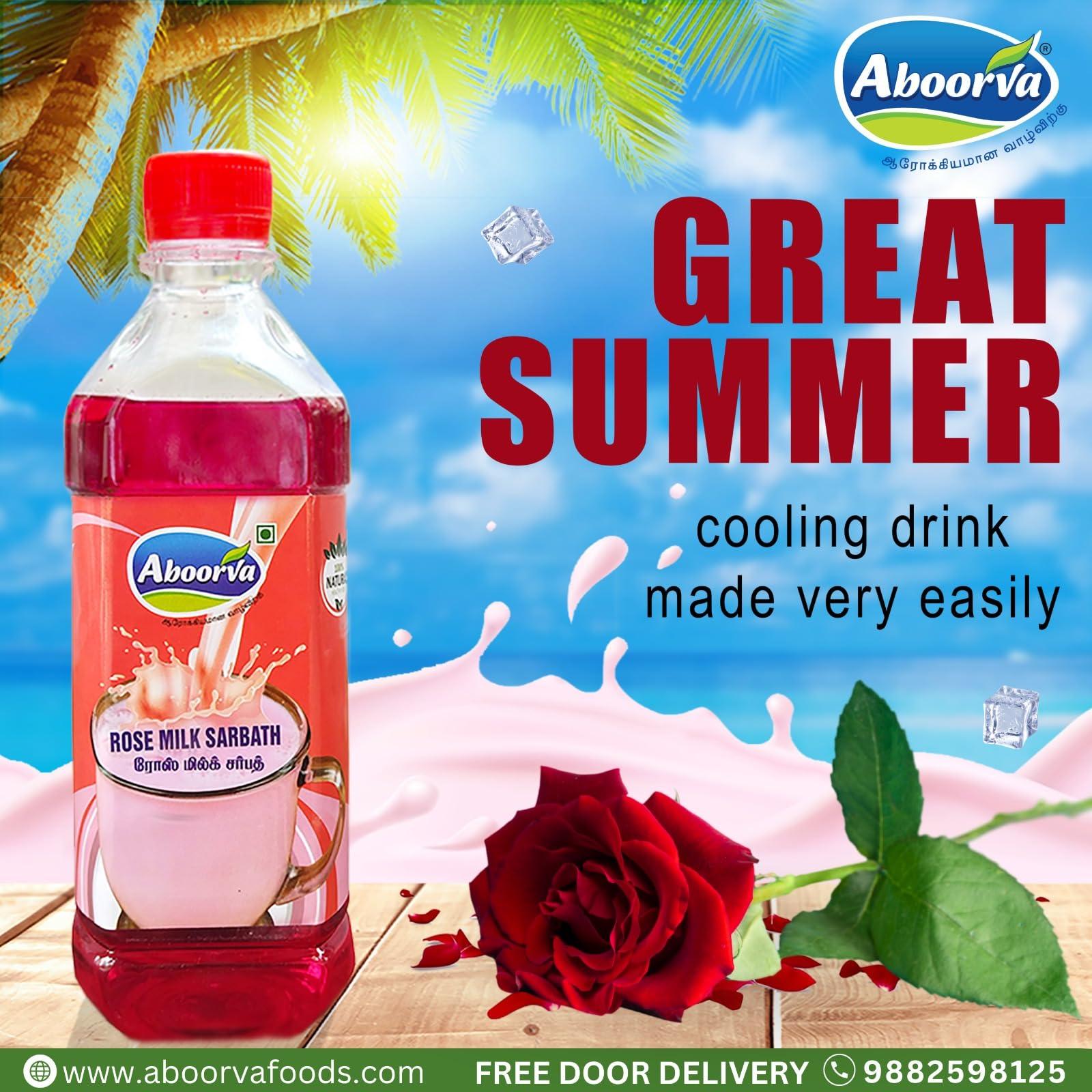 Aboorva Aboorva Rosemilk Sarbath-500ml(Pack of 2)