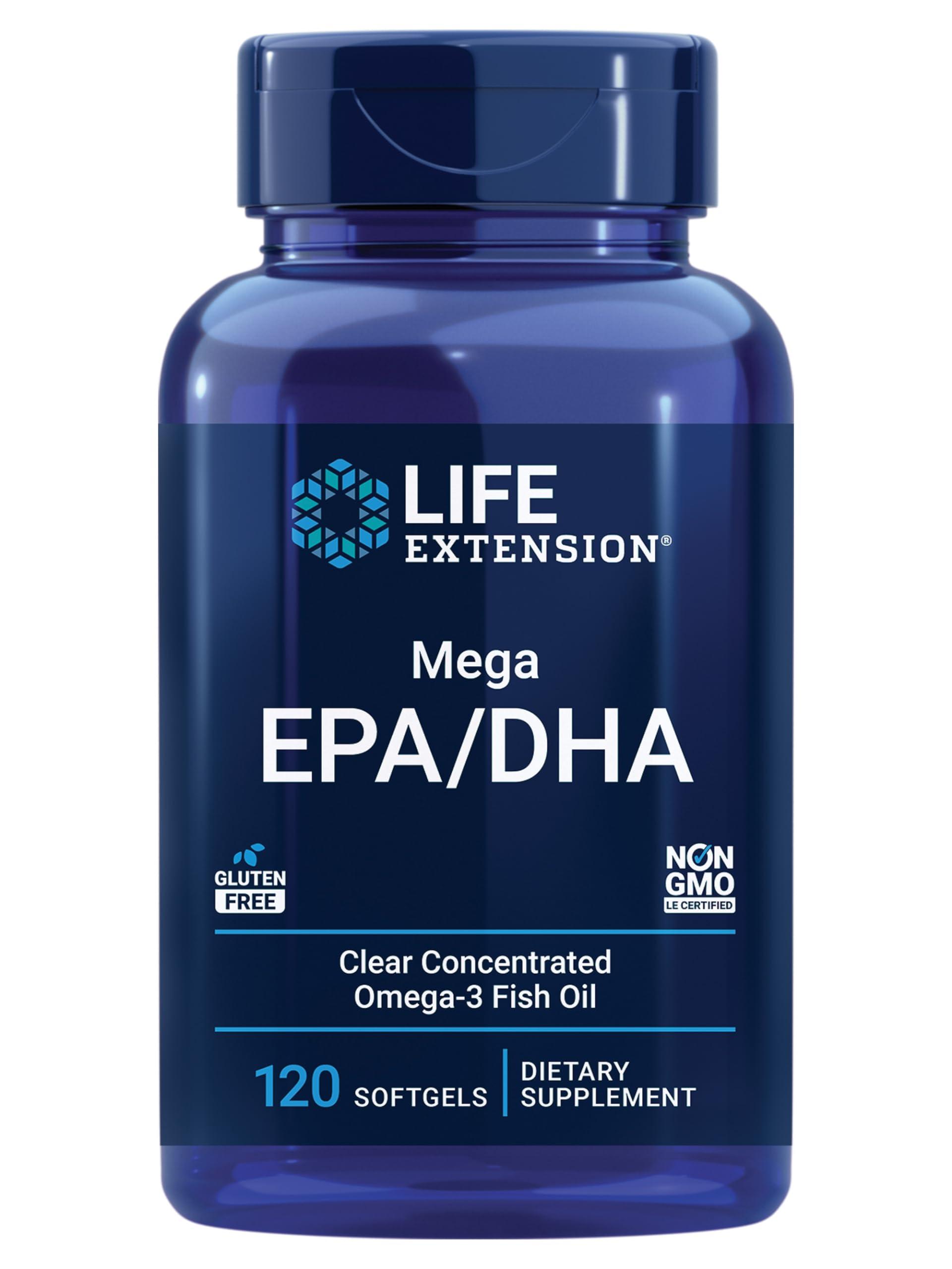 Life Extension Life Extension, Omega Foundations, ,Mega EPA/DHA, 120 Softgels