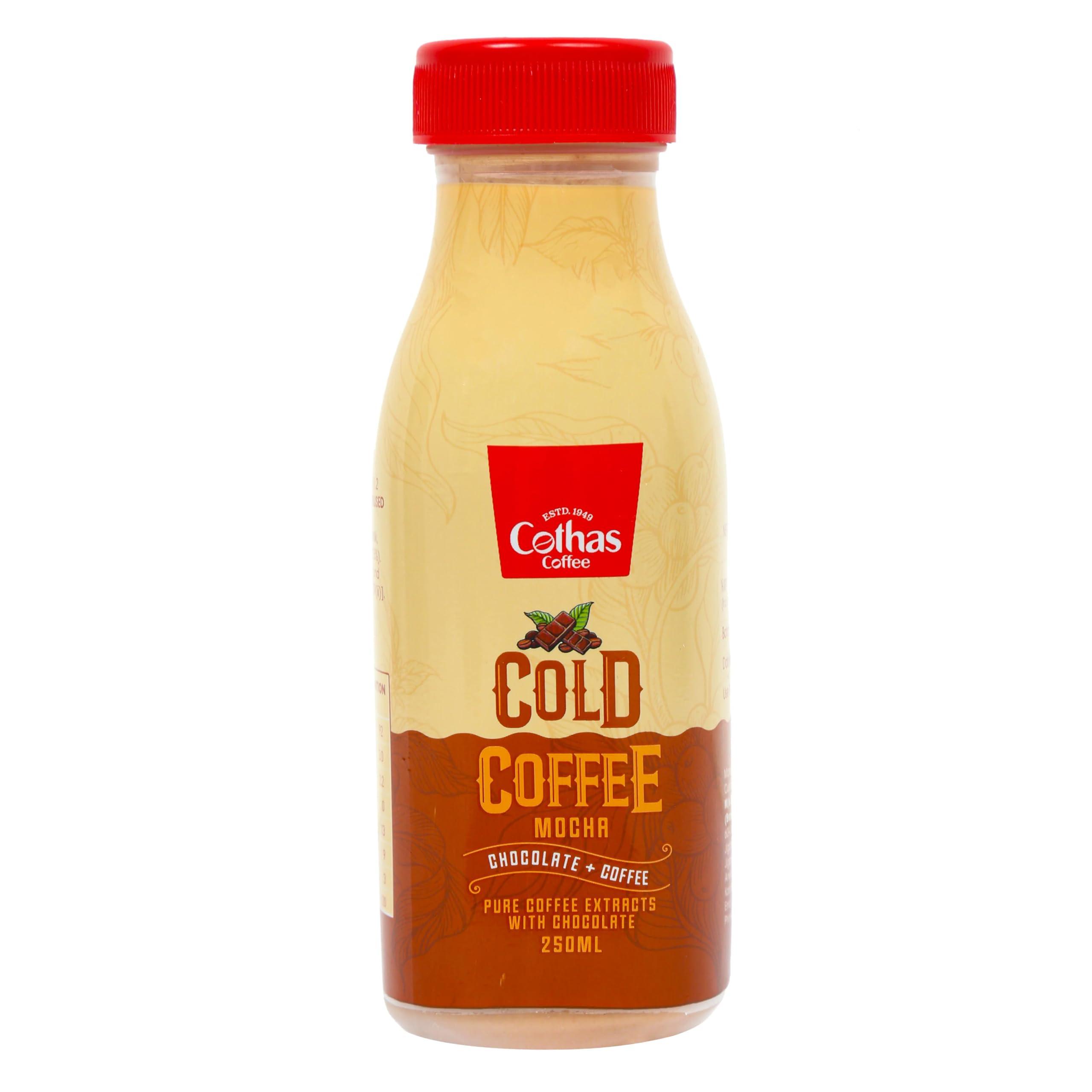 Cothas Cothas Mocha Cold Coffee, Pure and Authentic Coffee Extracts with Chocolate and Real-Toned Milk, Best served Cold, Ideal Choice for Coffee Connoisseurs, Pack of 6 (250ml each)
