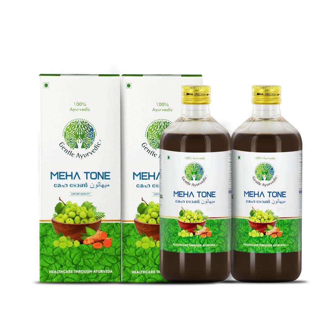 Gentle Ayurvedic Gentle Ayurvedic Meha Tone Value Pack, 900ml (450ml x 2 Bottles), Amla, Guduchi, Turmeric and Jamun, Improves Digestion