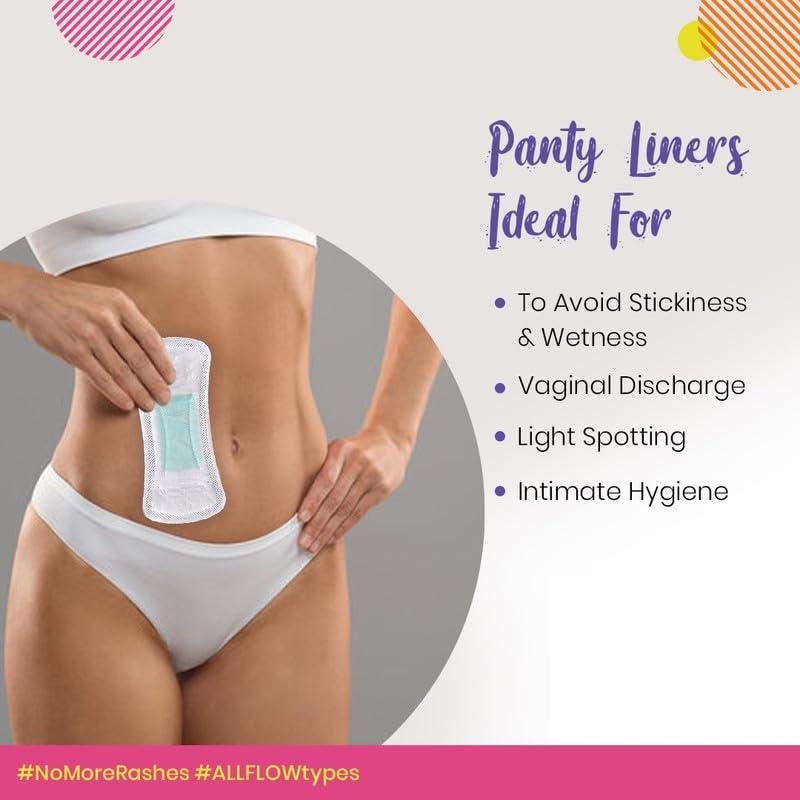 pinq polka PINQ POLKA Premium Sanitary Pads(XXL-330mm) with 25 (Large-180mm) Pantyliners for Discharge, Organic Cotton Soft Feel|Rash Free|Ultra Thin for Night & Heavy Flow Combo with Disposable Pouch, 35 Pieces