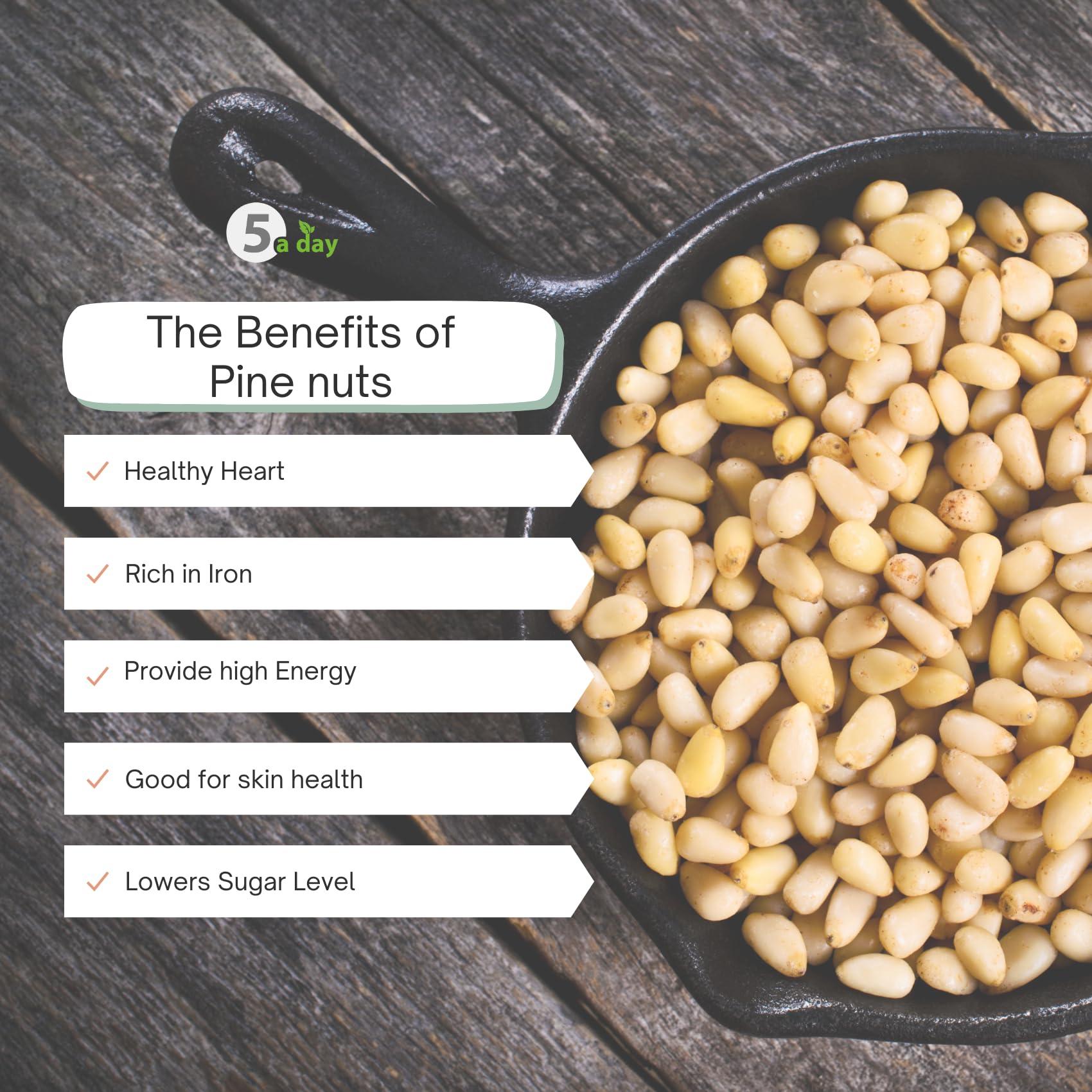 5 A Day 5 A Day Himalayan Pine Nuts | Chilgoza Pine 250g | Pine Nuts With shell | Chilgoza Giri | Chilgoza Seeds | Pine Seeds Jumbo Size | Pure Dry Fruits
