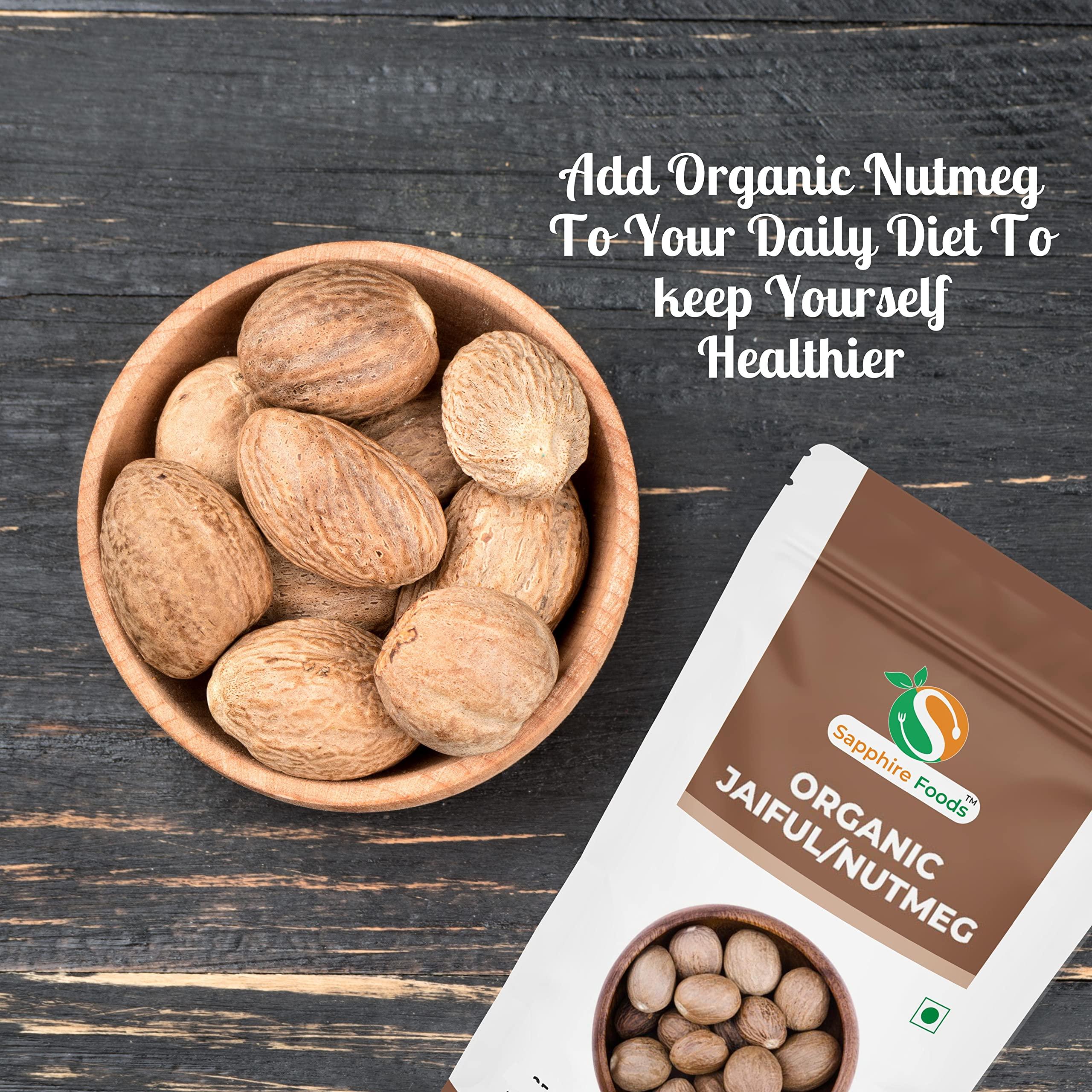 SAPPHIRE FOODS SAPPHIRE FOODS Organic Nutmeg Powder Pure & Natural (5Pc)