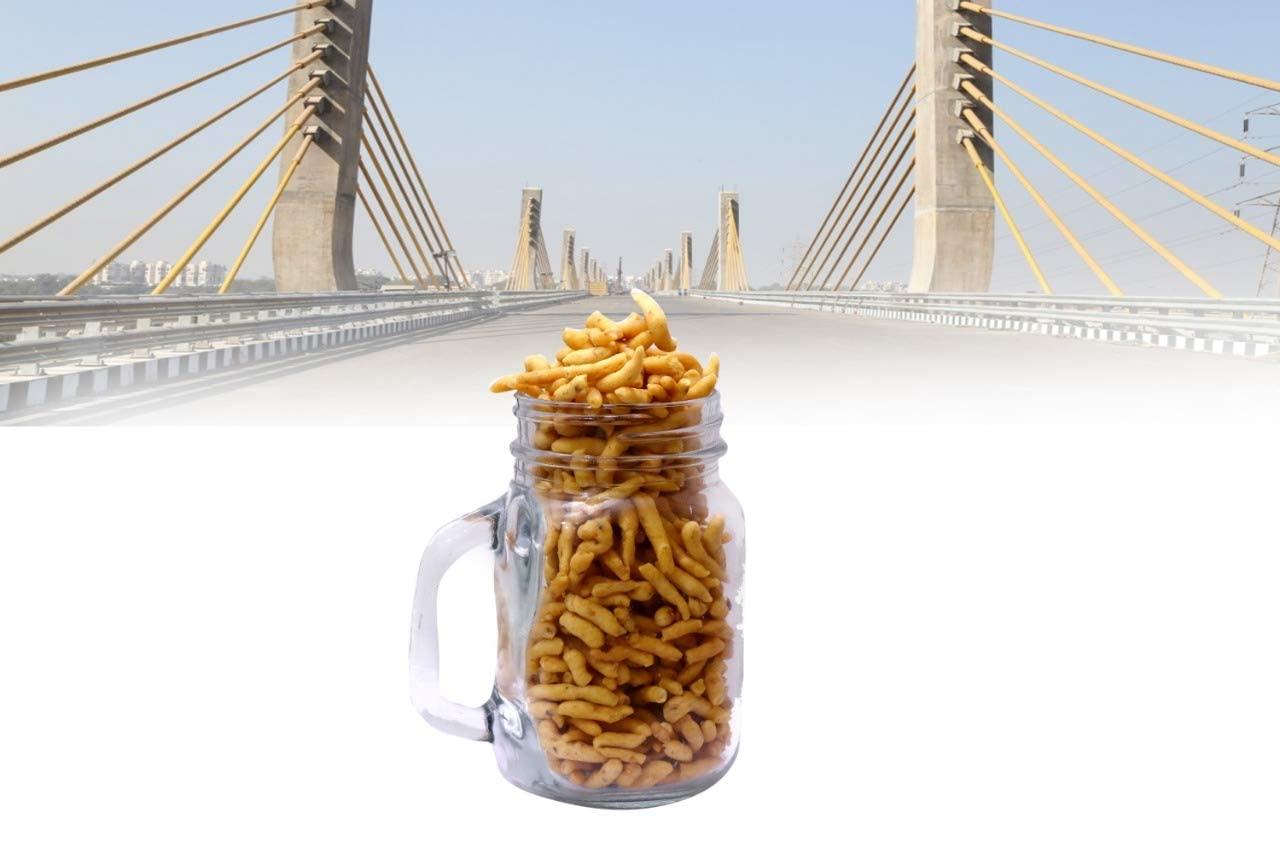 JOLANTAA Jolantaa Bhatha Kani Surat Famous Bhatha Kani Tikha Gathiya Gujarati Tikha Gathiya Surti Farsan (800 Gm)