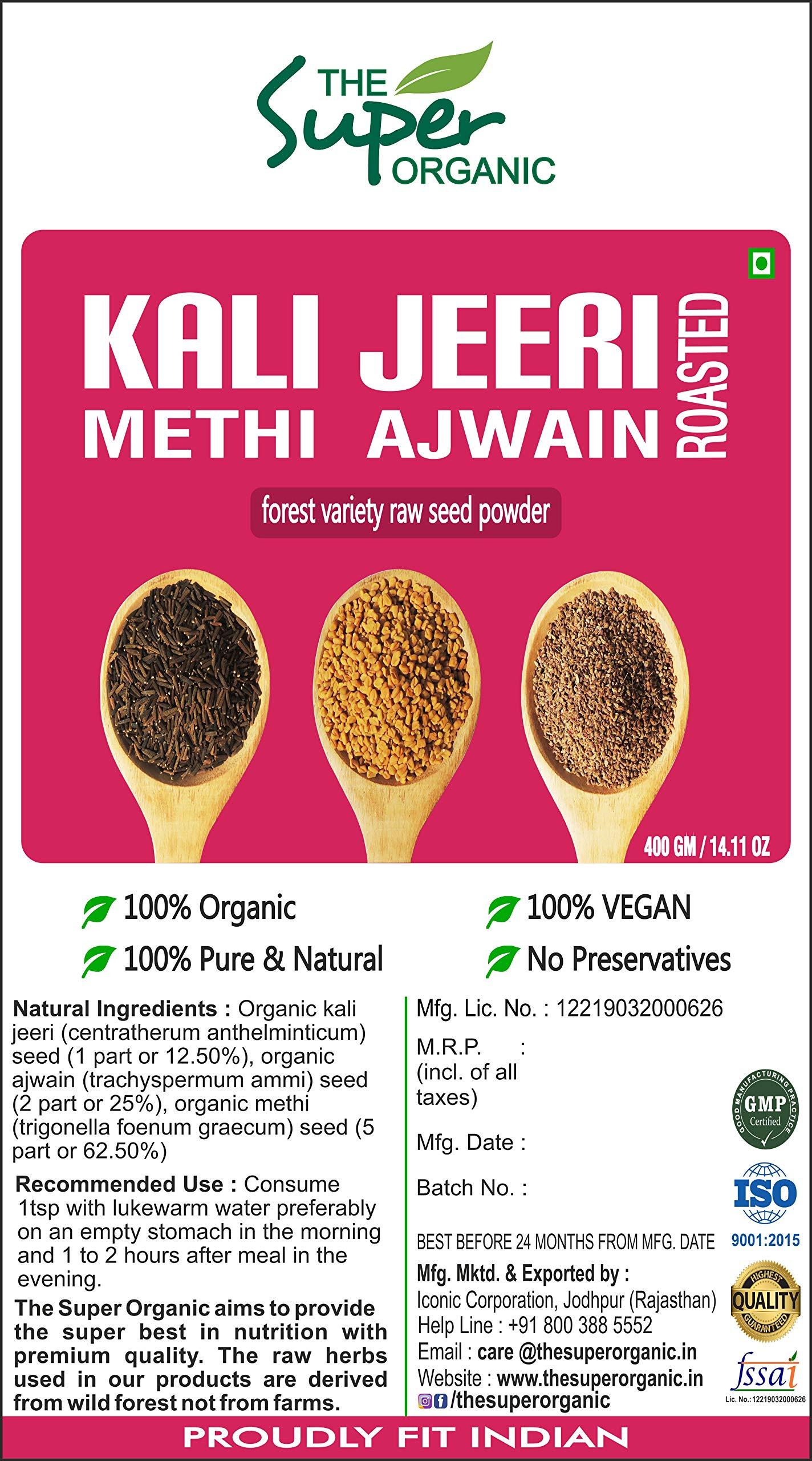 The Super Organic The Super Organic Kali Jeeri Methi Ajwain Mixture Powder - 400 Gm