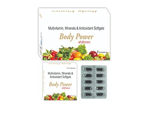 ALPHA PRODUCTS BODY POWER Multivitamin, Multimineral & Antioxidant Softgel Capsules (Pack of 10 Strips)