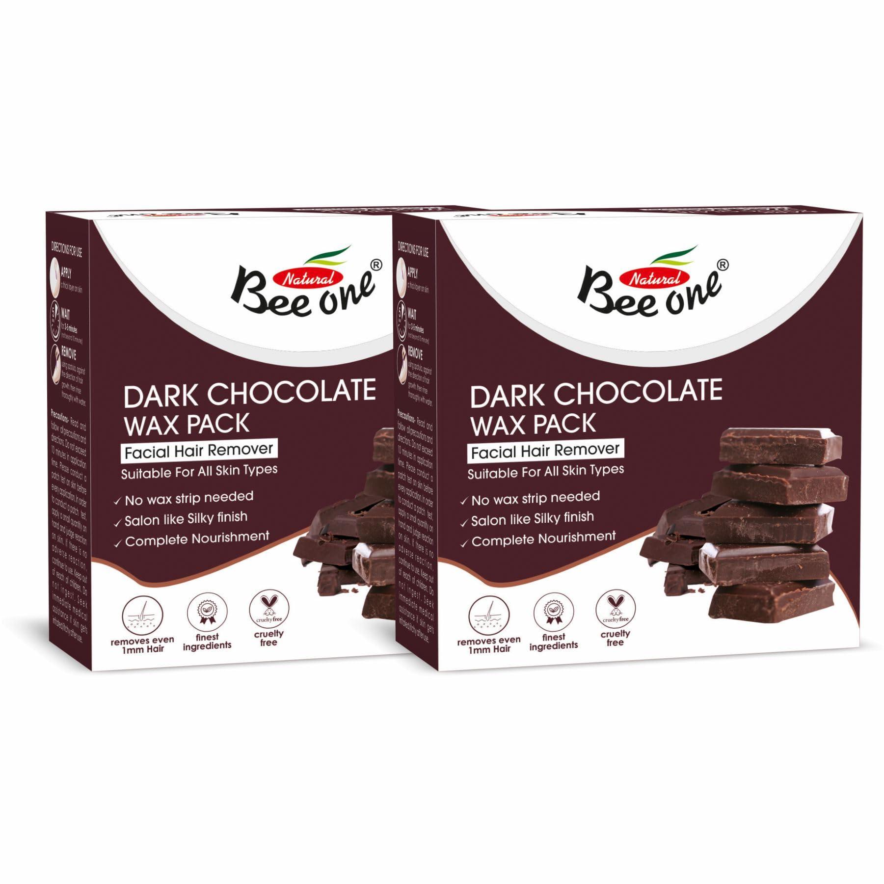 BEE ONE Beeone Dark Chocolate Milky Wax - 220g | Nourishing Hair Removal Wax with Dark Chocolate for Smooth, Soft Skin | Suitable for All Skin Types | No Strips Needed