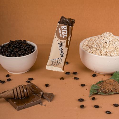 Rize RIZE Energy Bar|As Seen on Shark Tank India| 6g Protein Bar Caffeinated bars for post work out Snack, High Protein Bar with Zero added Sugar, Gluten Free Healthy Snack (Tiramisu-Pack of 6 Energy Bar)