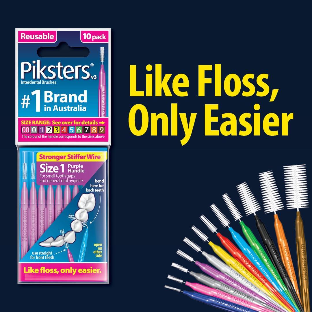 Piksters Piksters Interdental Brushes | 35 Pack | Size 00 - Pink