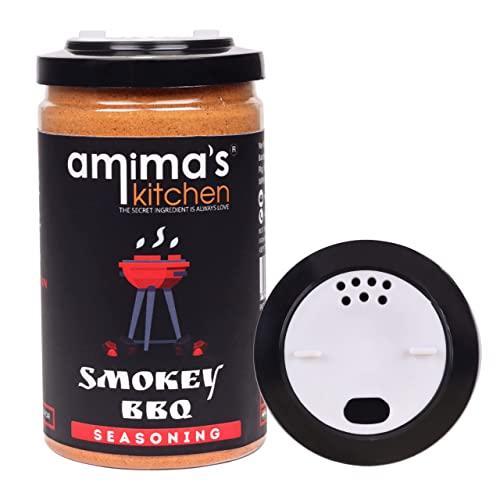 amima's kitchen Amima’s Kitchen Smokey BBQ Seasoning | Barbeque Seasoning | Used in French Fries, Stuffed Bites, Grilled veggies, Sandwiches, Pizza | 100g | No Synthetic Color & Flavour