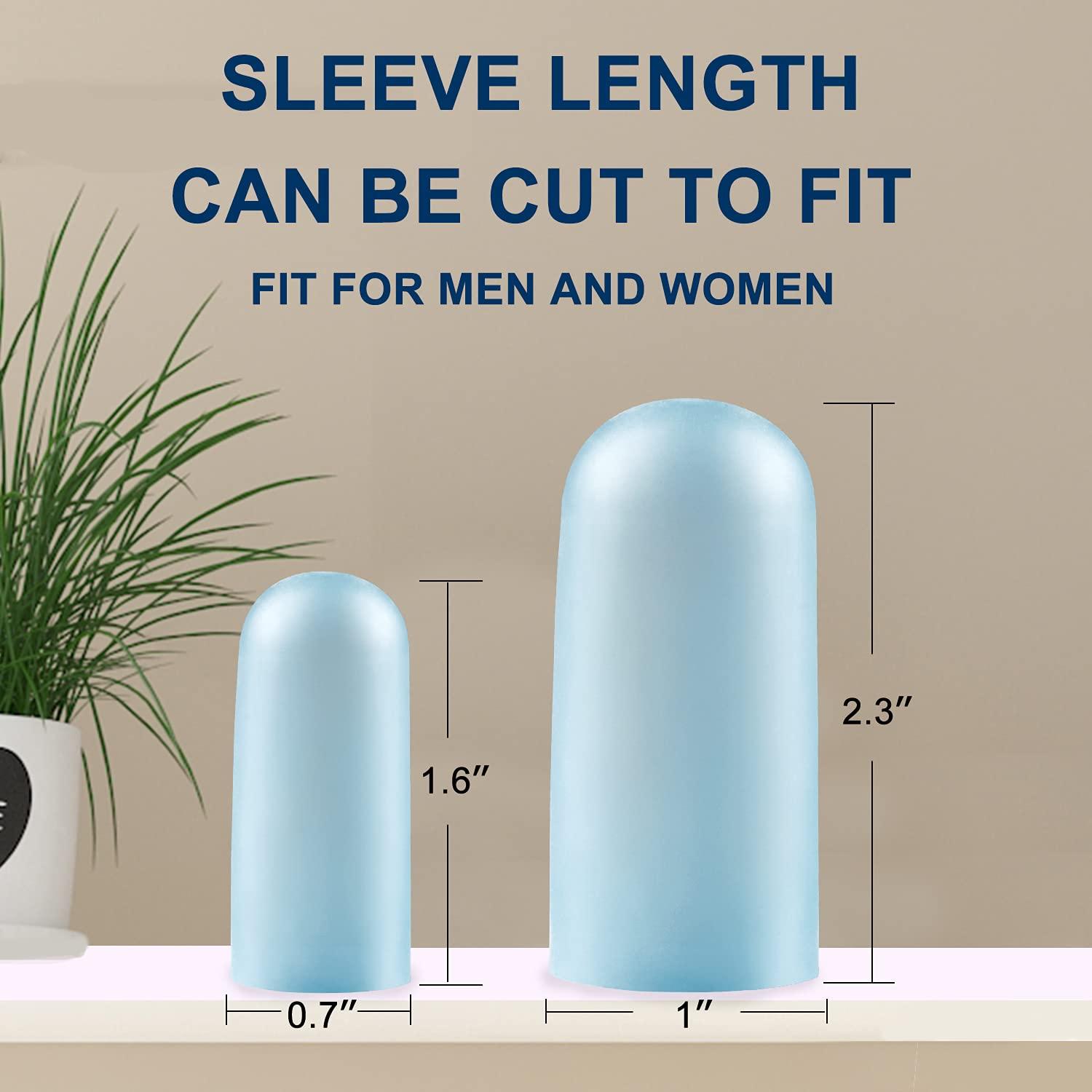 Promifun Promifun Gel Toe Cap Protectors, 10 Packs of Toe Guards, Silicone Big Toe Covers for Men and Women, Toe Sleeves for Relieving Missing or Ingrown Toenails, Corns, Blisters, Hammer Toes