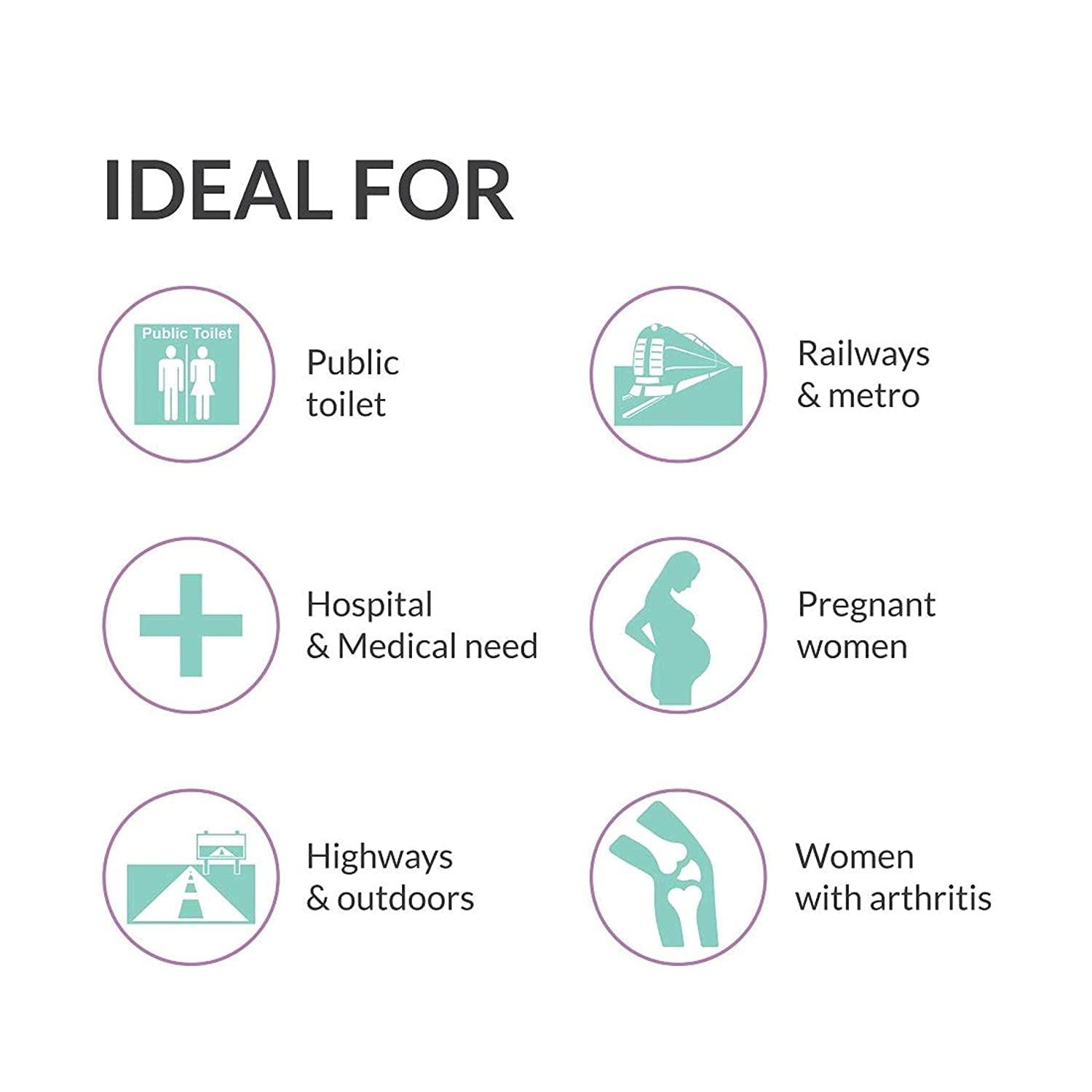 THE BLP THE BLP Stand and Pee Reusable Female Urination Device 5 Pcs