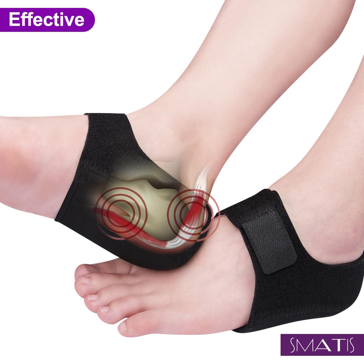 SMATIS SMATIS Heel Protectors, Heel Cups for Plantar Fasciitis, 2PCS Heel Cushion for Achilles Tendonitis Bone Spur Aching Feet Relieve Heel Pain(Size: Women 6-11 + Men 6-10)