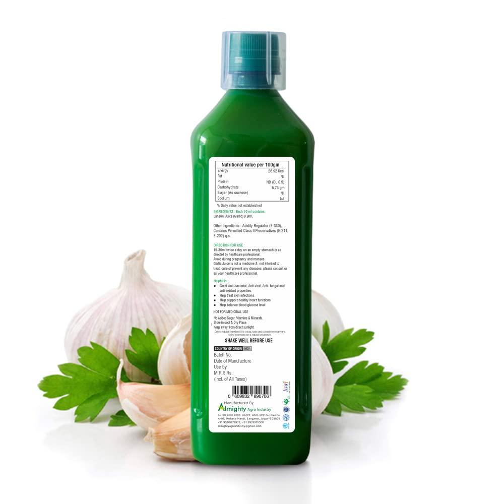 Alum Alum Garlic Juice 1000 ml Cold Press Juice