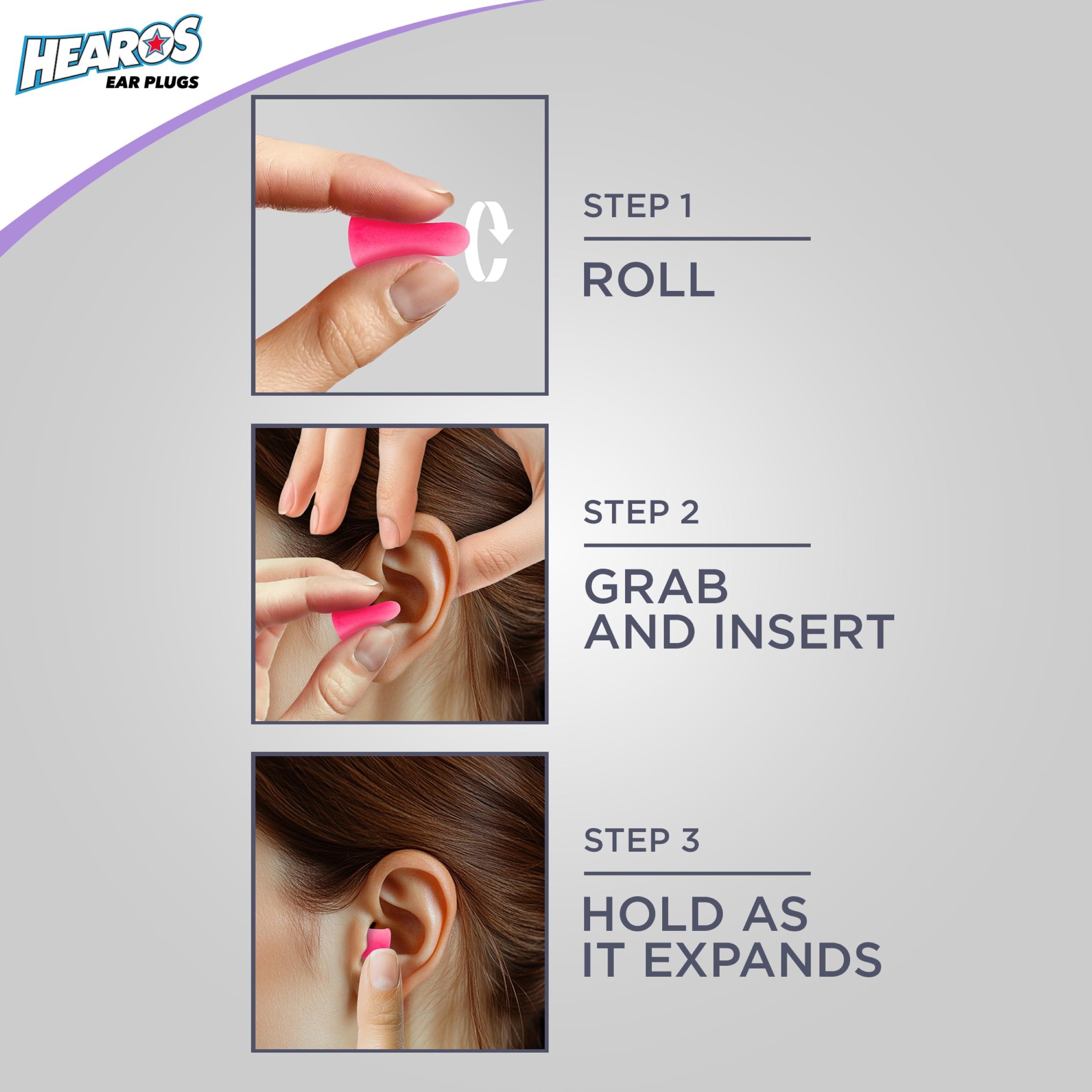 HEAROS Sleep Pretty in Pink Earplugs