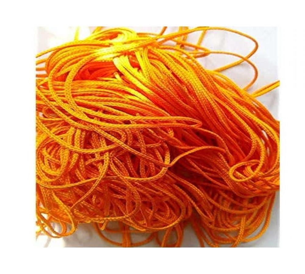 Generic Silk Orange Religious Thread/Sinduri Dhaga/Mauli Kalava/Kalava Thread/Sacred Thread/Raksha Sutra (10 Meter)