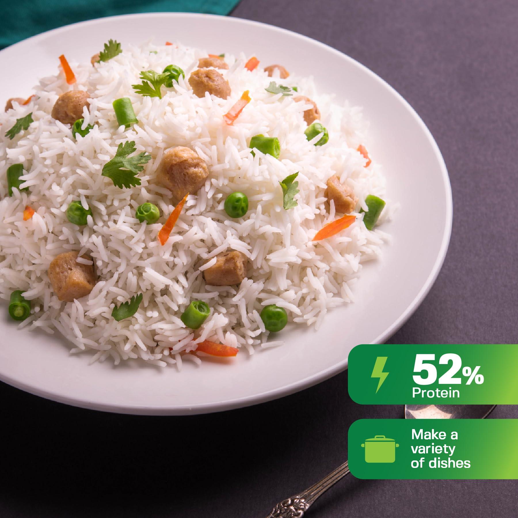 Organic Delight Organic Soya Chunks Big 500gm By Organic Delight USDA Certified Healthy & Tasty Soya Bean Chunks With Natural High Protein Source Of Dietary High Fiber Fresh Soya Wadi 500 gm