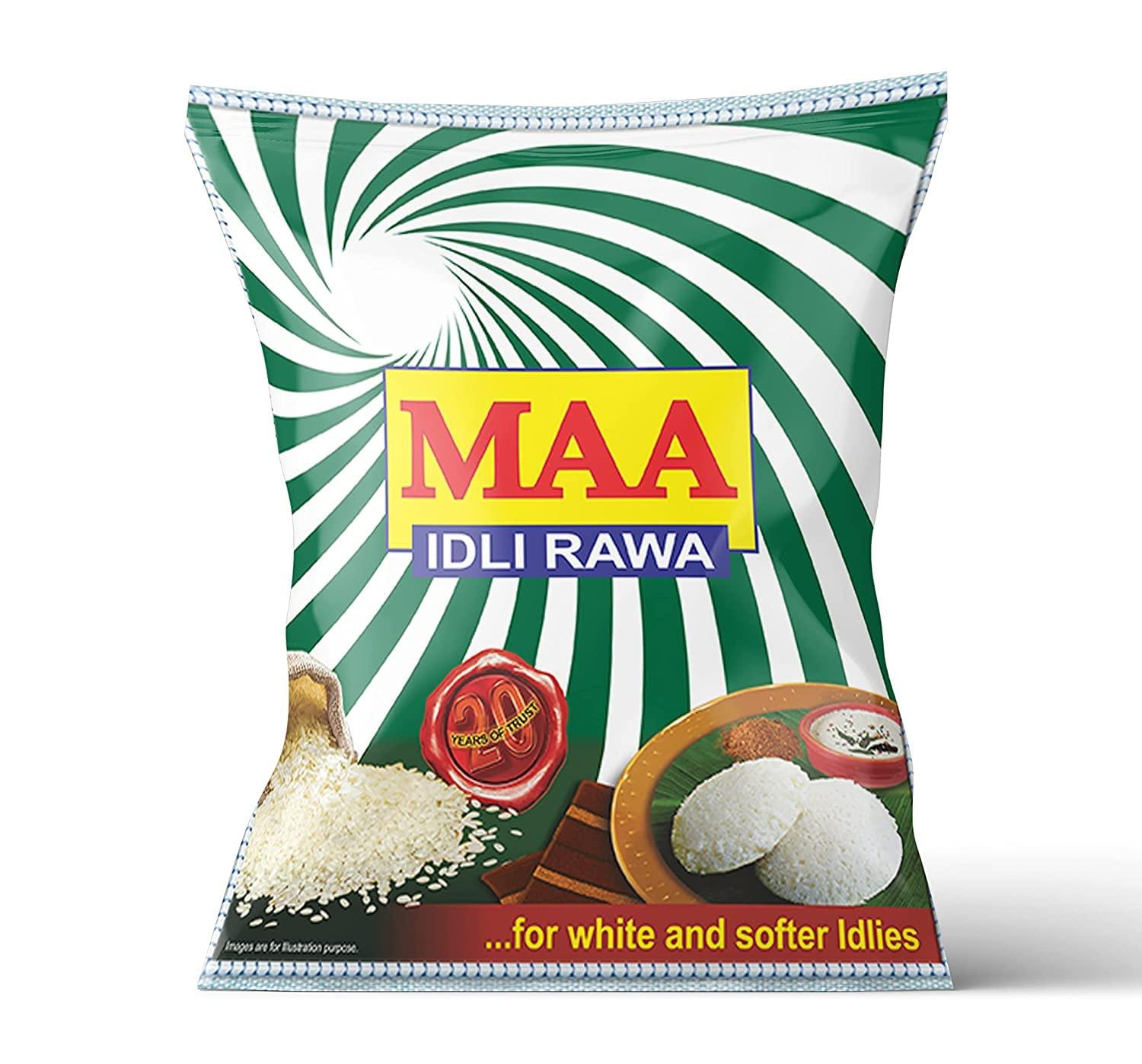 MAA MAA Combo of Multi Grain Plus Idly Rawa, Idly Rawa & Rice Rawa Each 1Kg