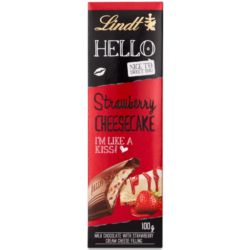 Lindt Lindt Hello Strawberry Cheesecake Bar Pouch, 100 g