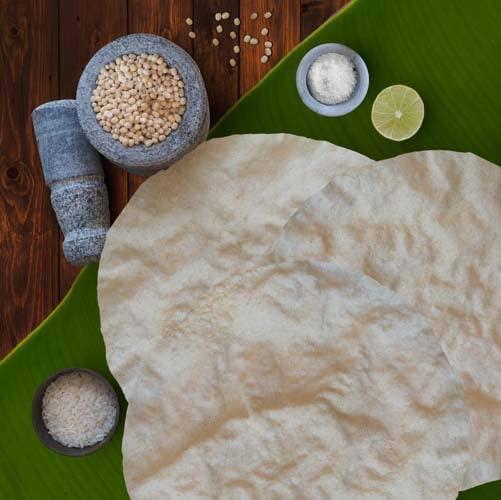 BSR TRADERS BSR Plain Appalam papad No.3 (4inch) Hotel Appalam (900grams)