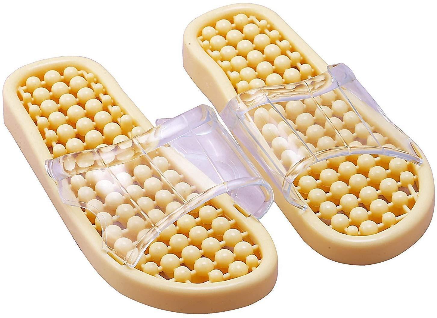 Dxent Dxent Acupressure Slippers for Pain Relief and Total Health Care | Foot Massager Slipper For Women And Men - Random Colour