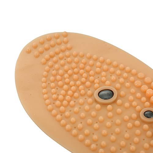 Liujaos 1 Pair Acupoints Reflection Cutable Magnetic Insole, Breathable Acupressure Magnetic Massage Insoles, for Relieve Fatigue for Promote(41-45 Yards)