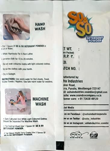 Usha Industries. So&So Detergent Powder 450gm (pack of 6)