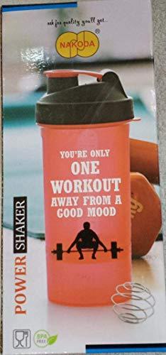 DRSM DARSHANAM Protein Power Shaker 550 ml Shaker (Pack of 1, Multi, Plastic)