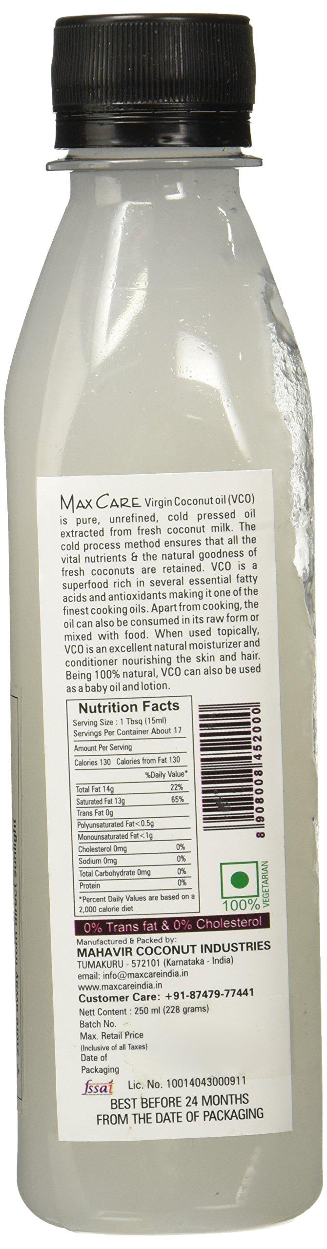MAX CARE Max Care Cold Pressed Virgin Coconut Oil, 250ml and Max Care Cold Pressed Virgin Coconut Oil, 500ml