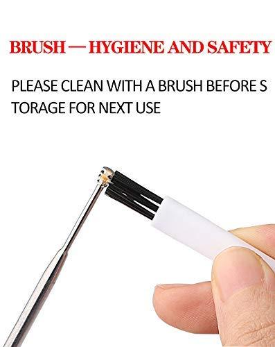 First Try First Try 6 Pieces Earwax Removal Kit with Brush and Storage Box | Stainless Steel Ear Cleaning Machine | Ear Curette Safety Cleaner | Medical Grade | for Adult and Baby (6 Pcs Set)