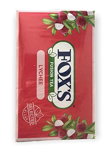 Chef's Need Fox's Fusion Mixed Berrie And Lychee Flavoured Black Tea 15 Enveloped Tea Bags In Each Box 25g Each