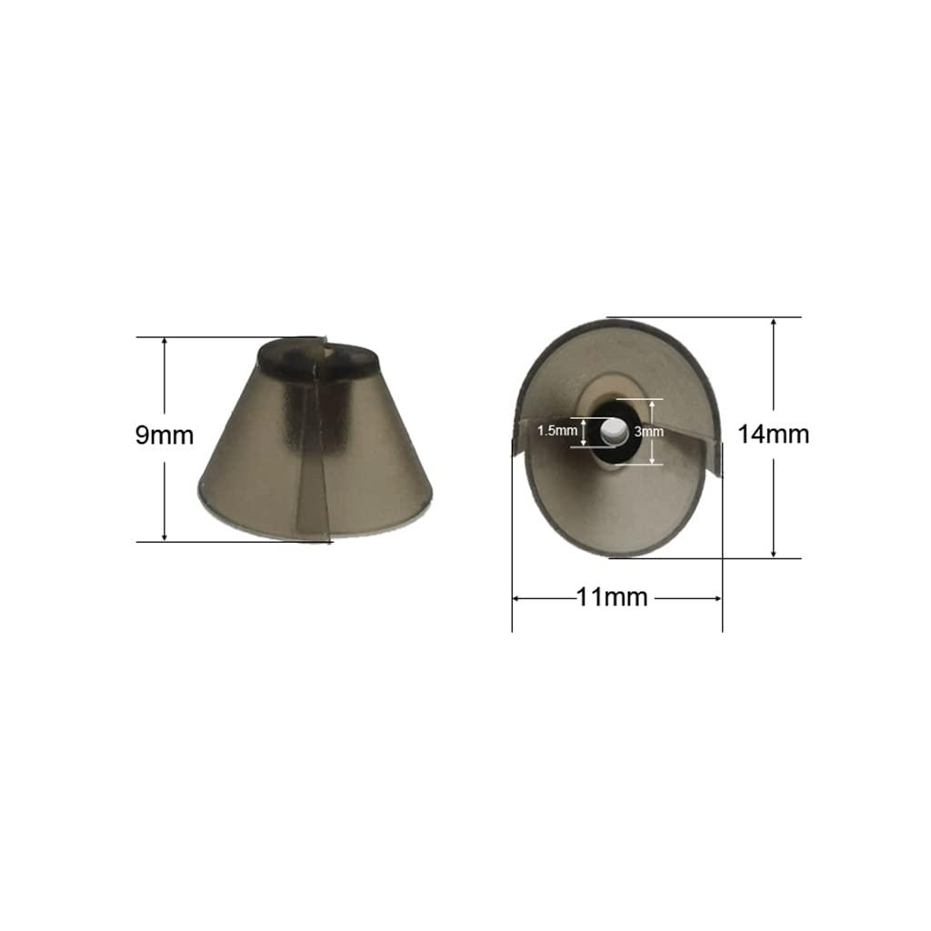 AroneMom Hearing aid Domes for Resound Tulip Sure fit Replacement semi Open Earbuds 4 Counts