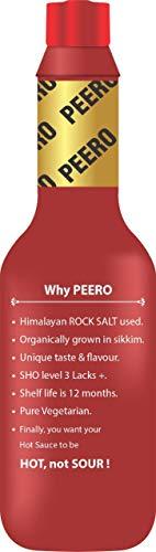 Peero PEERO Ultra Hot Cherry Pepper Sauce Infused with Sichuan Pepper, Made With 100% Organic Dalle Khursani Chilli Pepper from Sikkim, Pack of 4 x 60 gm each (240g)
