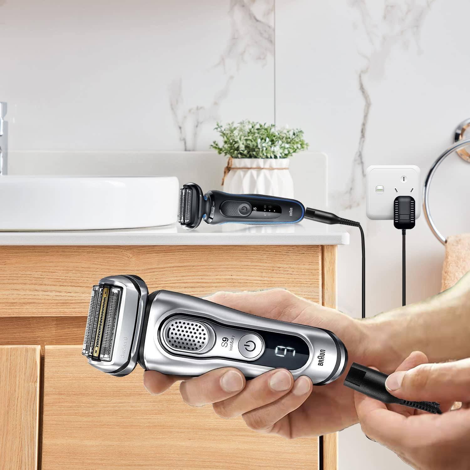 YANZHI Braun Shaver Charger for Braun Series 7 3 9 5 8 6 1, 12V 400MA Charger Cord for Braun S3 S6 S7 S8 S5 S9 S1 Electric Razor Replacement Braun Trimmer Wall Power Supply Charging Cord US Adapter