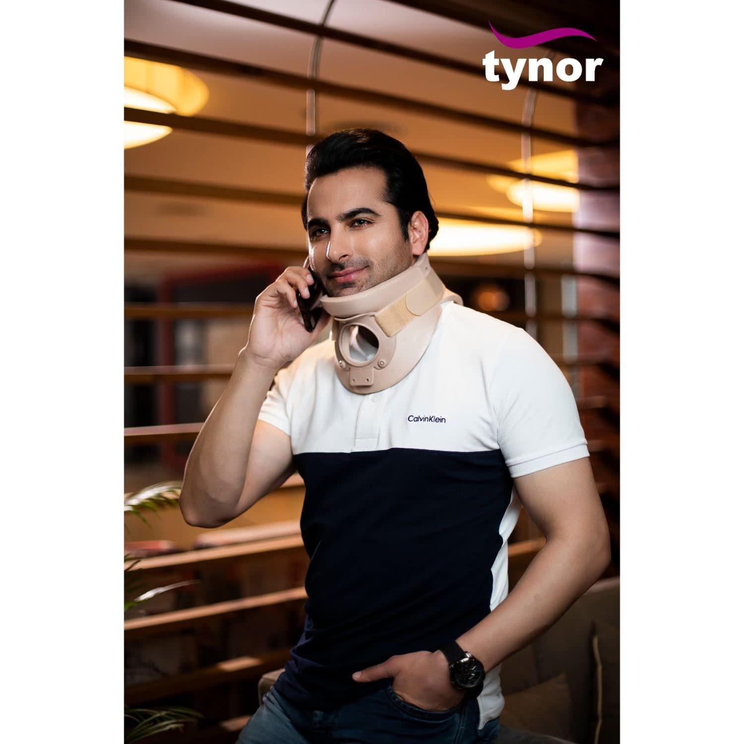 TYNOR Tynor Cervical Orthosis (Philadelphia) Plastazote, Neck Brace for Cervical Support & Injury Recovery | Lightweight & Comfortable, for Post-Operative & Neck Stability | Pack of 1 (Beige, Medium)