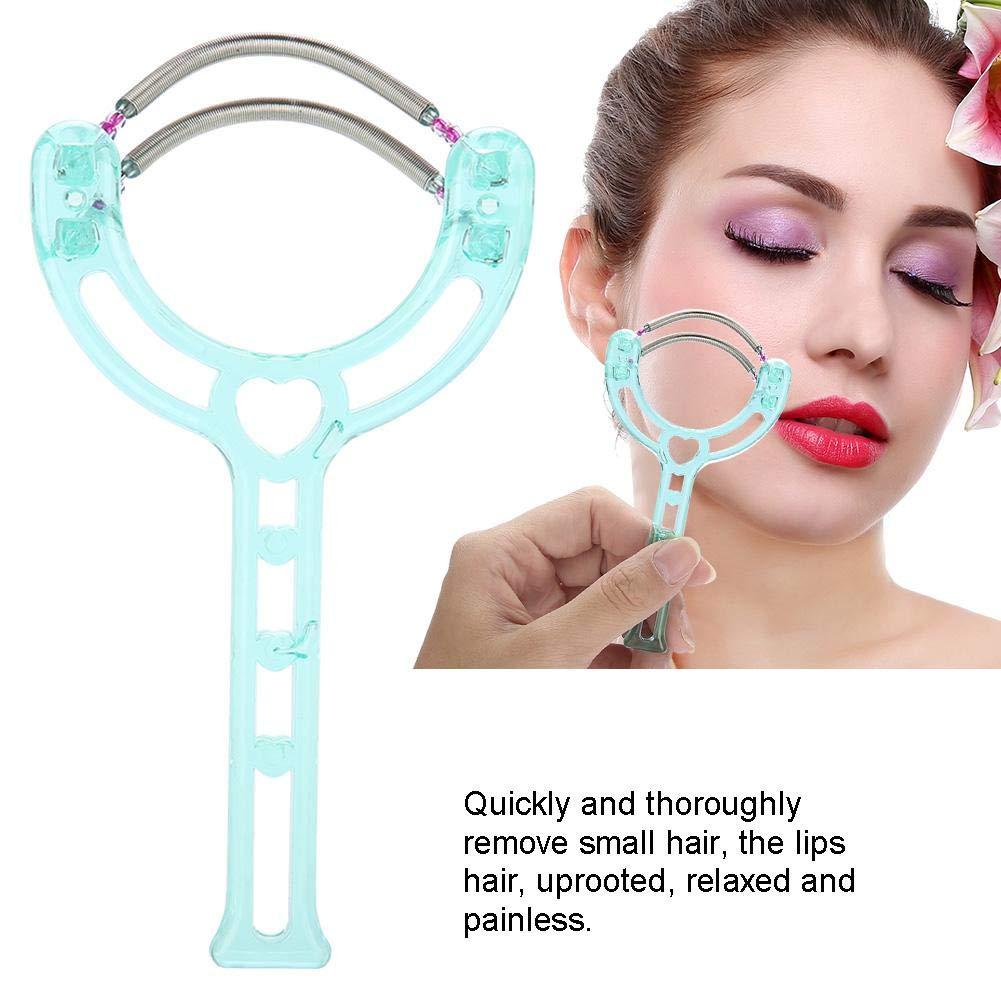 Sora 2 Colors Face Hair Remover, Face Hair Epilator, Upper Lip Cheeks for Quickly and Thoroughly Remove Small Hair for Uproot the Lips Hair(green)