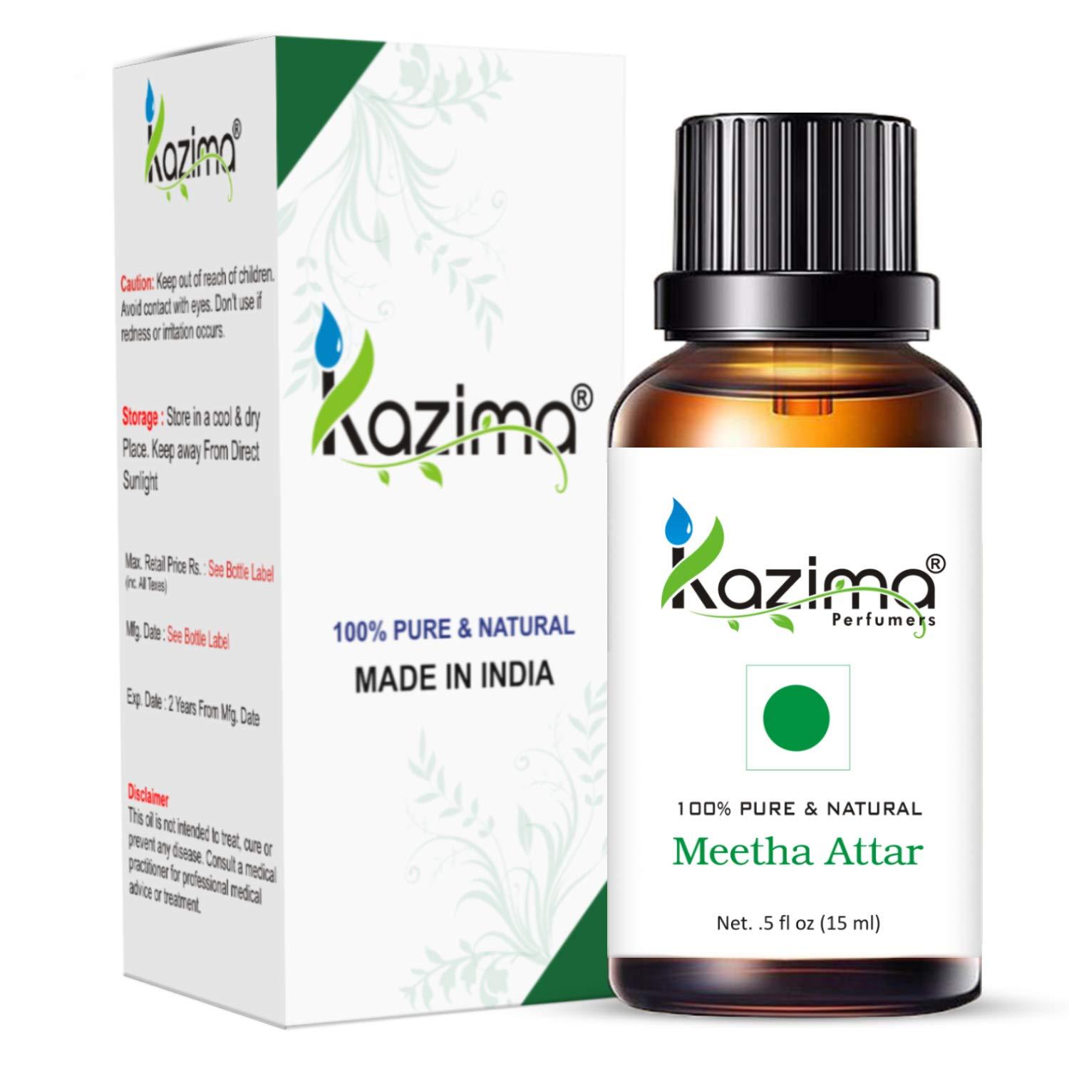 KAZIMA KAZIMA Royal Mughlai Meetha Attar (15ML) | Mitha Attar for Veg/Chicken Biryani | Biryani Attar Essense for Indian Cuisines, Pulao, Mutton/Chicken, Chops, Qurma, Khushka, Stew, Kababs, Ice Cream, Milkshakes and Desserts