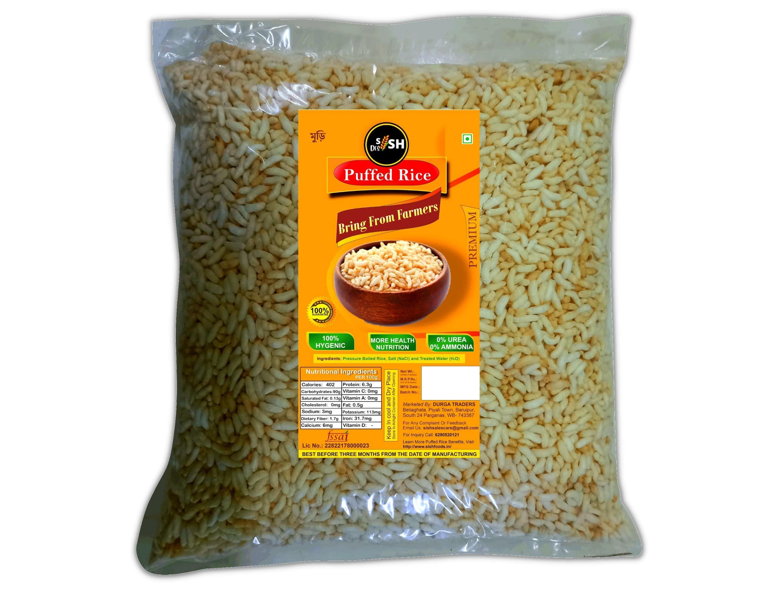 Sish Desi Sish Desi Urea Free Fresh Puffed Rice 500gm (Extra 200gm Free) | Kurmura Murmura | Bengali Muri | Laiya Murmure