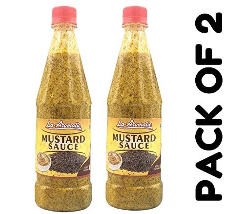 Aromatic La Aromatic All Natural Mustard Bengali Style Kasundi Sauce-700 Grams (Pack of 2)