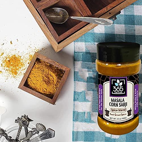 365 STORE TO DOOR 365 STORE TO DOOR Indian Spice – Corn Sabji Masala, 100 gm. | Homemade Powdered | for Healthy Cooking | Ready to use | All Seasonings Spices | Pure & Hygiene | Spice Mix – Pack of 1