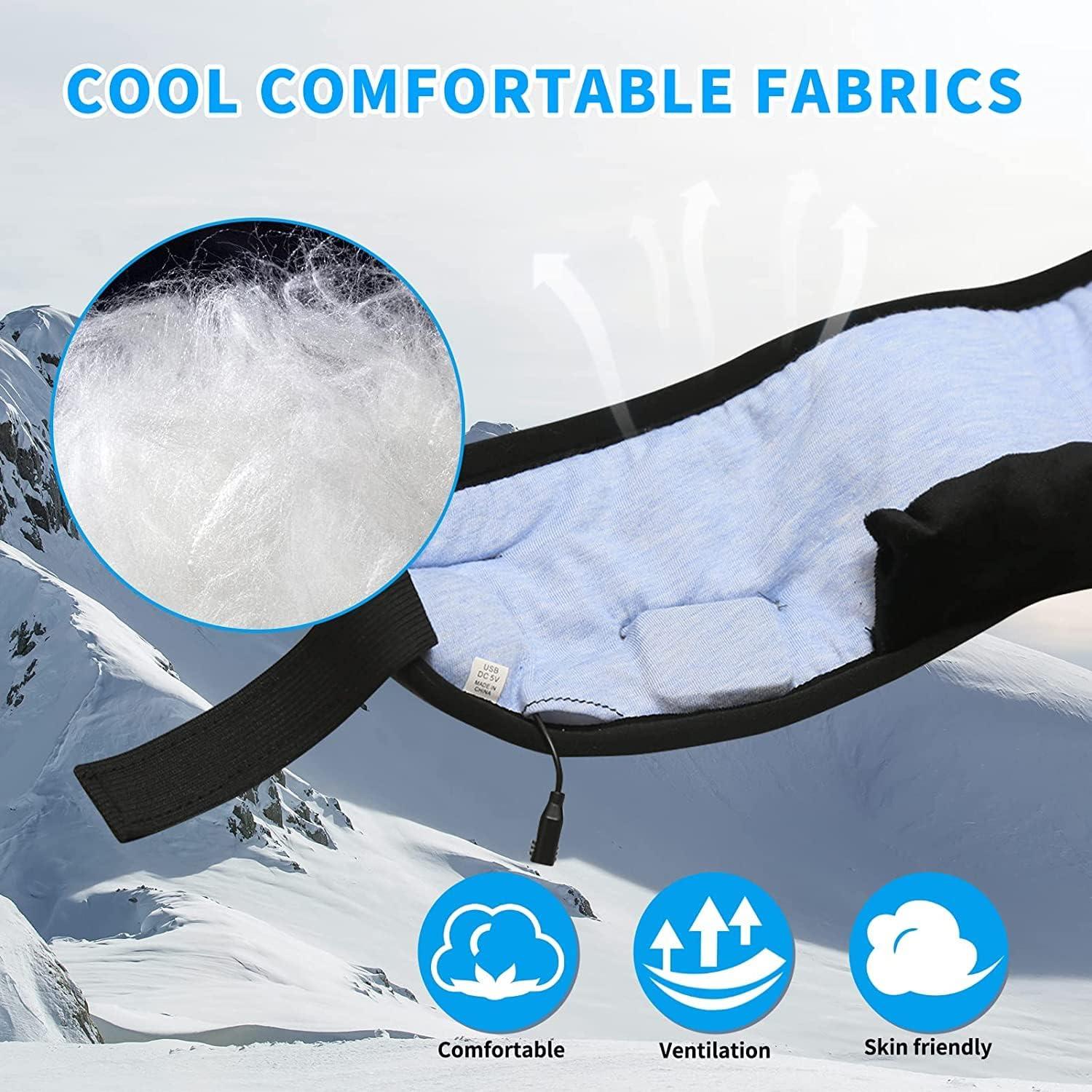 Hidak Hidak Sleep Headphones Wireless Bluetooth Eye Mask - Music Travel Sleep Mask Bluetooth 5.0 Wireless Handsfree Sleeping Eye Mask with Speakers Microphone for Side Sleepers Washable (Black)