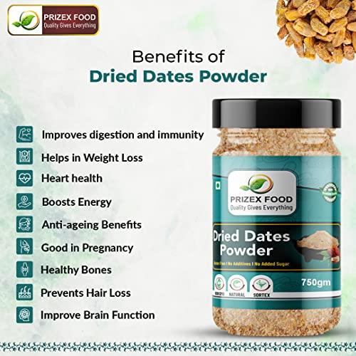 Prizex Prizex Naturals Dried Dates Powder | Kharik Powder 750gm