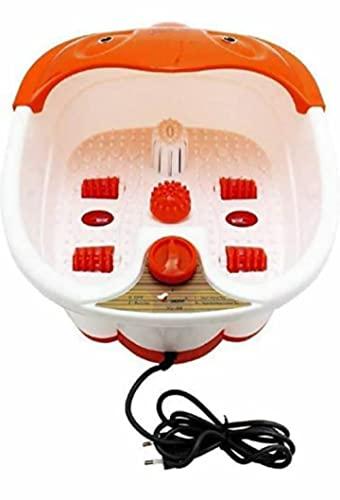 V.R COSMETIC V.R COSMETIC Foot Bath Spa Pedicure Tub Massager (Orange, White)