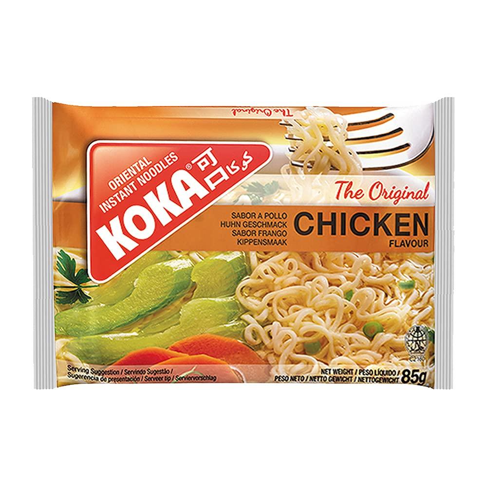KOKA KOKA Oriental Instant Noodles The Original Chicken Flavour(Pack Of 9) \"(Halal Certified)\" - 890 Gm