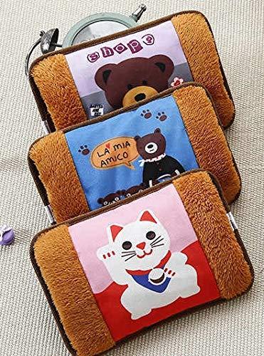 Tagve Tagve Cute Hot Water Bottle Electric Charging Bag Cartoon Hand Warmer Back Pain 220V Warming Rechargeable (Color May Vary- Pack of 2)