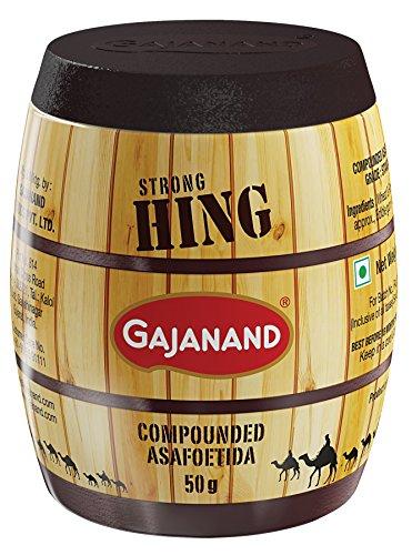 GAJANAND GAJANAND Strong Hing Powder, 50g x Pack of 2 / Compounded Asafoetida Powder/for Healthy and Flavorful Cooking/Strong Tadka Hing