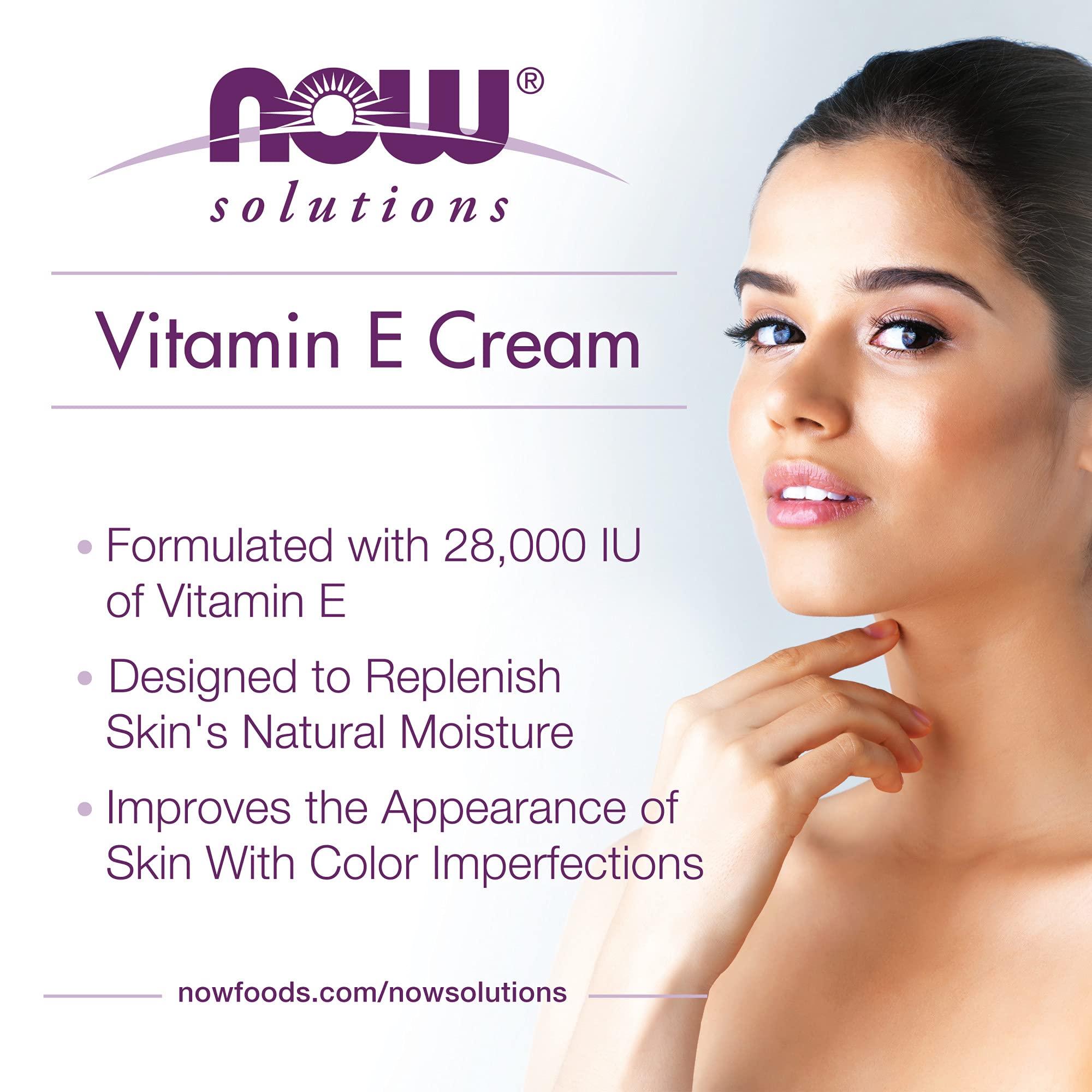 NOW NOW Vitamin E Cream 28,000 IU, 4-Ounce