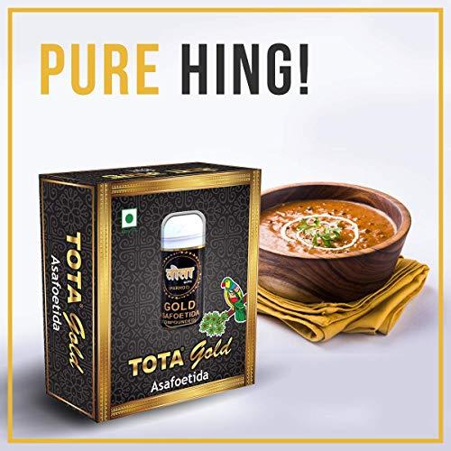 TOTA Tota Gold 100% Pure Hing Crystals - 14gm | Gluten Free Inguva Powder - Tazaki Asfotedia Whole - Combo Pack of 2 () Heeng Pure