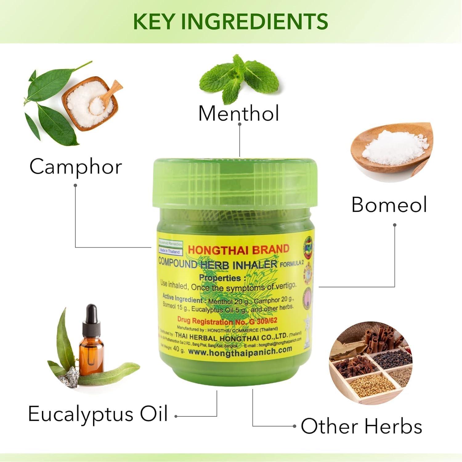 GELIGA MUSCULAR BALM Hongthai Compound Herb Inhaler Thai Herbal Qty 03