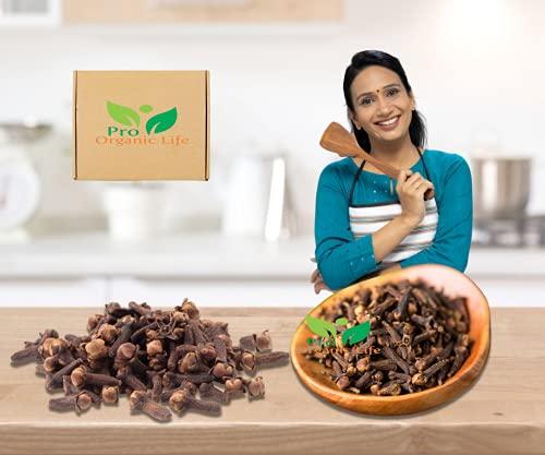PRO ORGANIC LIFE Pro Organic Life lavang, lavangam, Indian clove organic whole beast quality clove spices laung spices 250 GRM